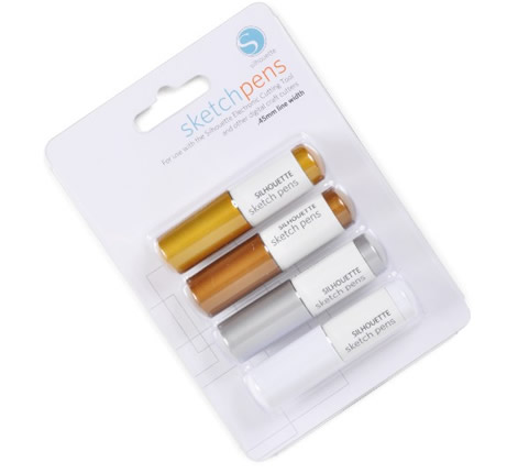 Silhouette Sketch Pens Metallics Pack Silhouette Sketch Pens Metallics Pack